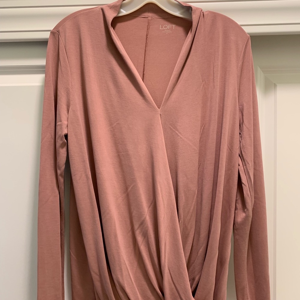 COPY - Ladies crossover long sleeve blouse